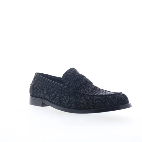 Steve Madden Natan NATA01M1 Mens Black Loafers & Slip Ons Penny Shoes