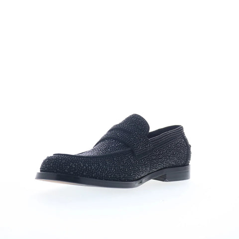 Steve Madden Natan NATA01M1 Mens Black Loafers & Slip Ons Penny Shoes