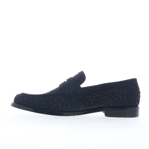 Steve Madden Natan NATA01M1 Mens Black Loafers & Slip Ons Penny Shoes