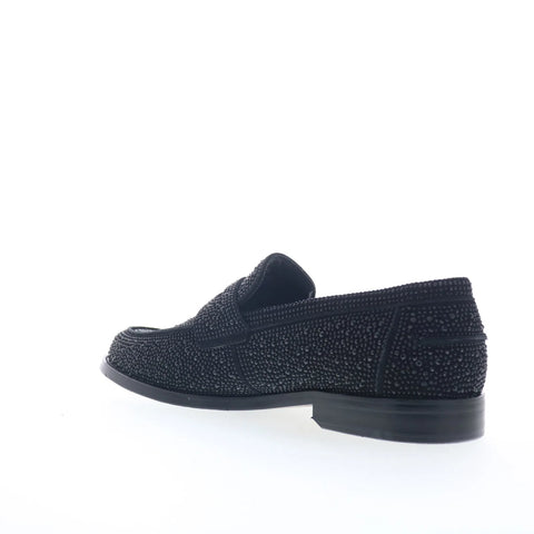 Steve Madden Natan NATA01M1 Mens Black Loafers & Slip Ons Penny Shoes