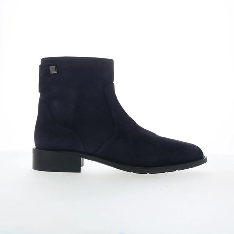Aquatalia Natania L542473 Womens Blue Suede Slip On Ankle & Booties Boots