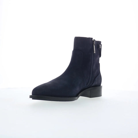 Aquatalia Natania L542473 Womens Blue Suede Slip On Ankle & Booties Boots