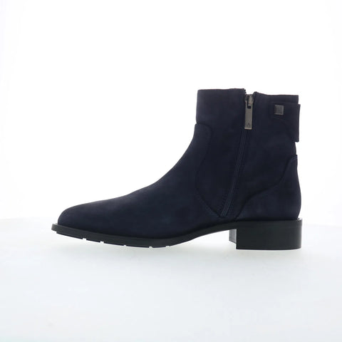 Aquatalia Natania L542473 Womens Blue Suede Slip On Ankle & Booties Boots