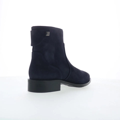 Aquatalia Natania L542473 Womens Blue Suede Slip On Ankle & Booties Boots