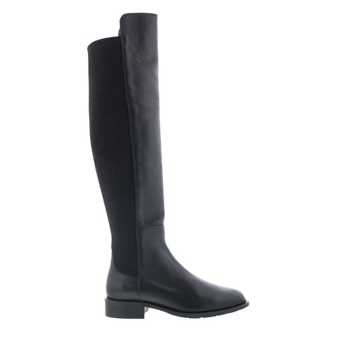 Aquatalia Natessa L543201 Womens Black Nubuck Slip On Over the Knee Boots
