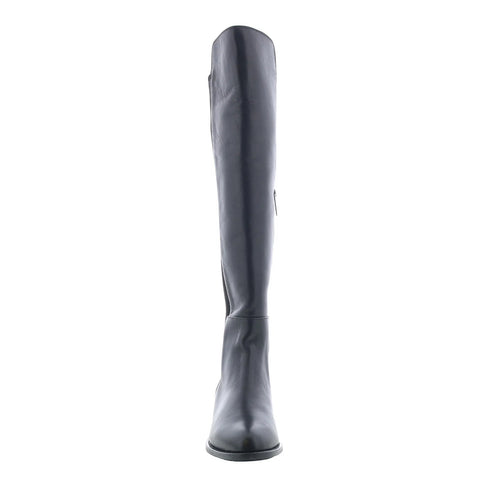 Aquatalia Natessa L543201 Womens Black Nubuck Slip On Over the Knee Boots