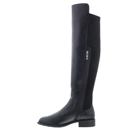 Aquatalia Natessa L543201 Womens Black Nubuck Slip On Over the Knee Boots