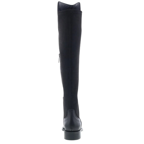 Aquatalia Natessa L543201 Womens Black Nubuck Slip On Over the Knee Boots