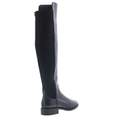 Aquatalia Natessa L543201 Womens Black Nubuck Slip On Over the Knee Boots