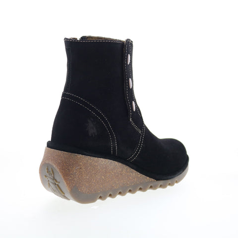 Fly London Nery NERY336FLY-006 Womens Black Suede Ankle & Booties Boots