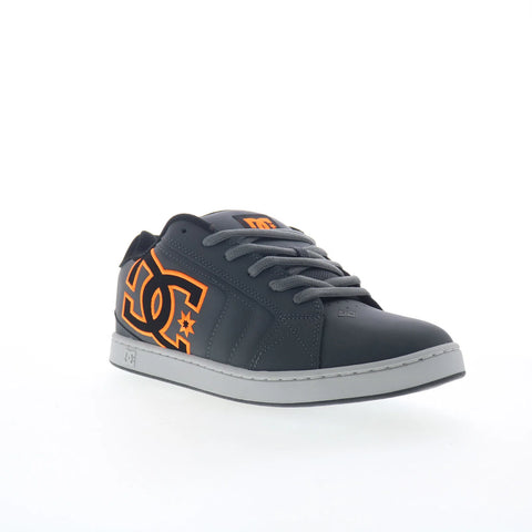 DC Net DC01774025-GYBKOG Mens Gray Nubuck Skate Inspired Sneakers Shoes