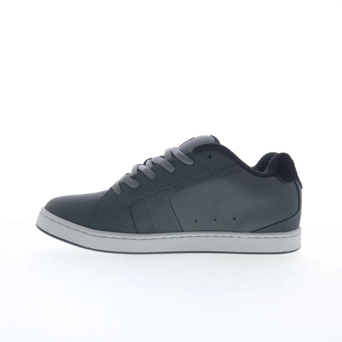 DC Net DC01774025-GYBKOG Mens Gray Nubuck Skate Inspired Sneakers Shoes