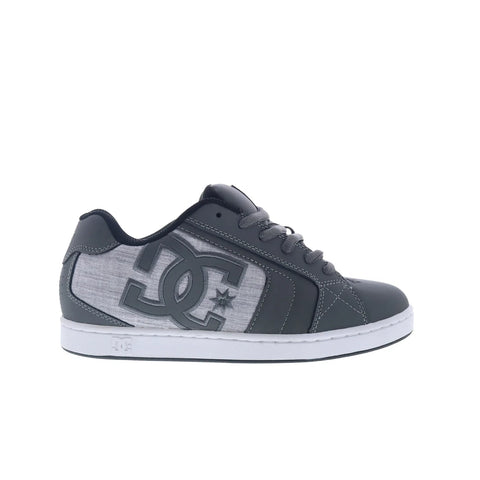 DC Net DC01774026-GRYBLK Mens Gray Nubuck Skate Inspired Sneakers Shoes
