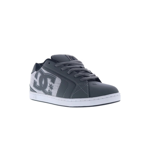DC Net DC01774026-GRYBLK Mens Gray Nubuck Skate Inspired Sneakers Shoes