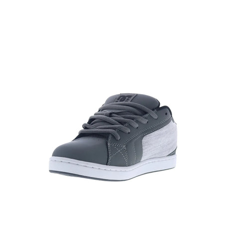 DC Net DC01774026-GRYBLK Mens Gray Nubuck Skate Inspired Sneakers Shoes