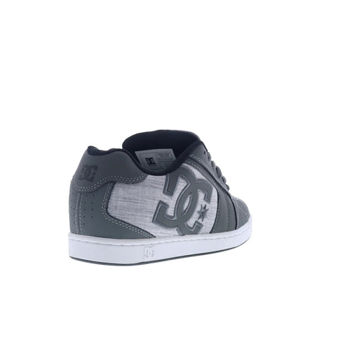 DC Net DC01774026-GRYBLK Mens Gray Nubuck Skate Inspired Sneakers Shoes