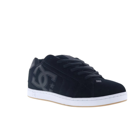 DC Net SE DC03260001-BLK Mens Black Suede Skate Inspired Sneakers Shoes
