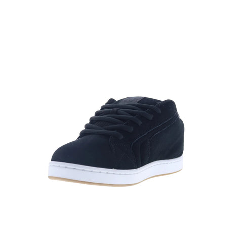 DC Net SE DC03260001-BLK Mens Black Suede Skate Inspired Sneakers Shoes