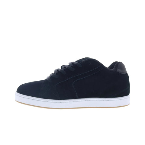 DC Net SE DC03260001-BLK Mens Black Suede Skate Inspired Sneakers Shoes