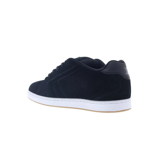 DC Net SE DC03260001-BLK Mens Black Suede Skate Inspired Sneakers Shoes