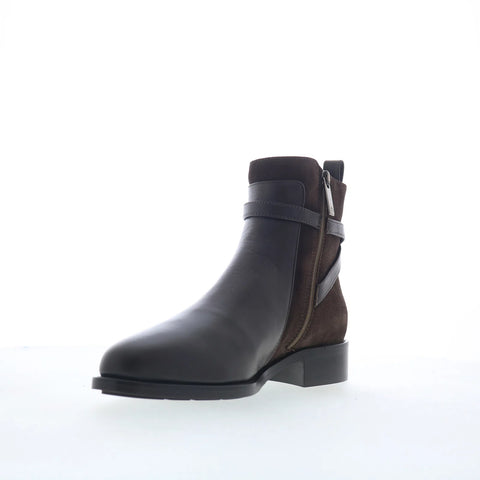 Aquatalia Nettie TW5NETC2 Womens Brown Suede Zipper Ankle & Booties Boots