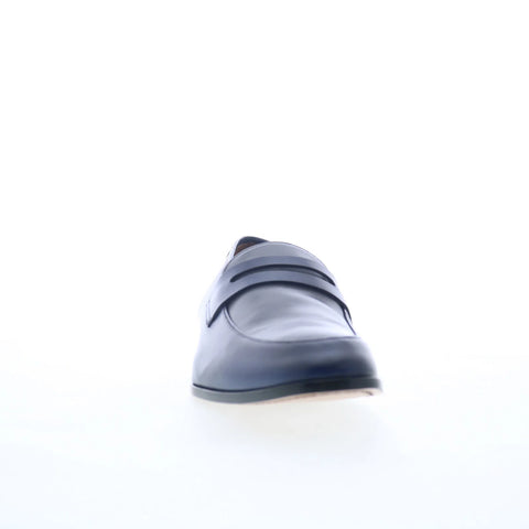 Mezlan Newport 26775 Mens Blue Leather Loafers & Slip Ons Penny Shoes