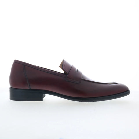 Mezlan Newport 28599 Mens Red Leather Loafers & Slip Ons Penny Shoes
