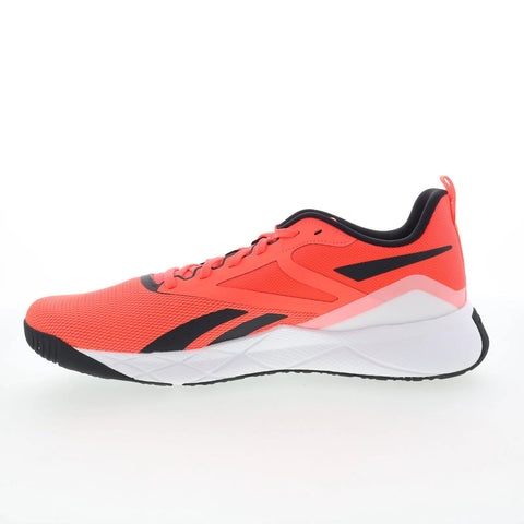 Reebok NFX Trainer Mens Orange Mesh Lace Up Athletic Cross Training Shoes