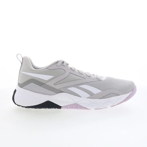 Reebok NFX Trainer Womens Gray Mesh Lace Up Athletic Cross Training Shoes