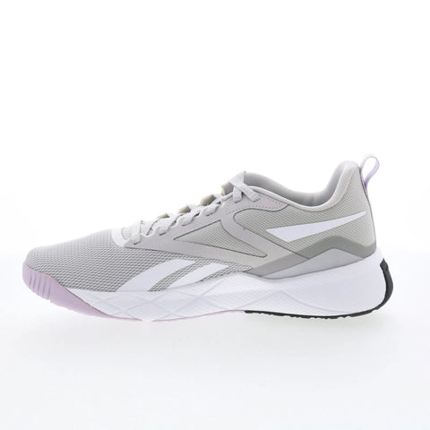 Reebok NFX Trainer Womens Gray Mesh Lace Up Athletic Cross Training Shoes
