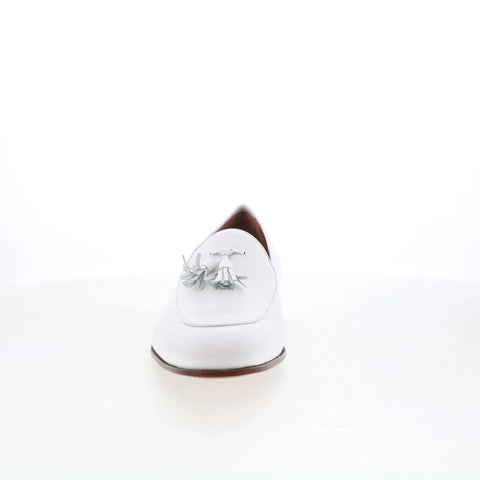 Mezlan Nib 21162 Mens White Leather Loafers & Slip Ons Casual Shoes