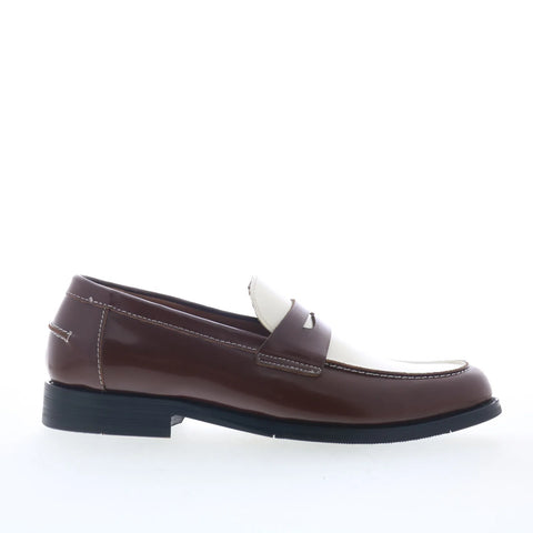 Steve Madden Nicolay NICO02M1 Mens Brown Loafers & Slip Ons Penny Shoes