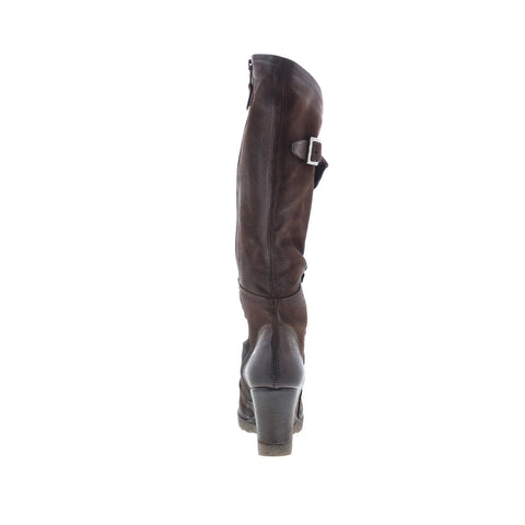 Miz Mooz Nifty Womens Brown Leather Zipper Knee High Boots