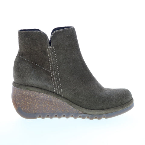 Fly London Nilo NILO256FLY-005 Womens Gray Suede Ankle & Booties Boots