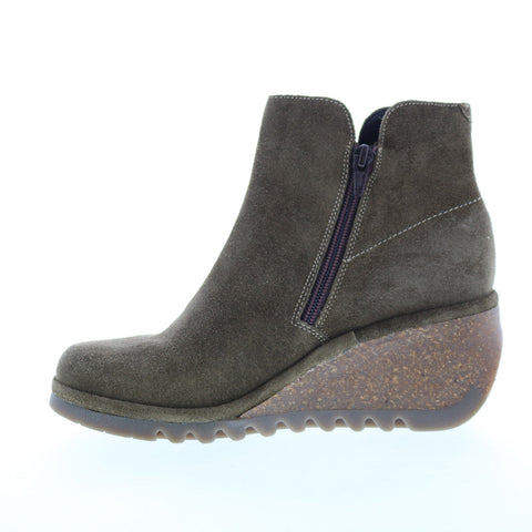 Fly London Nilo NILO256FLY-005 Womens Gray Suede Ankle & Booties Boots