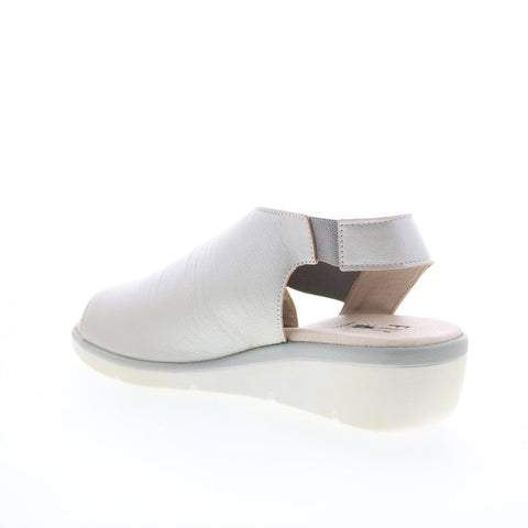 Fly London Nily NILY940FLY-001 Womens Silver Leather Strap Sandals Shoes