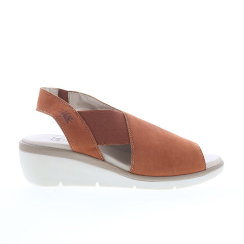 Fly London Nily NILY940FLY-002 Womens Brown Leather Strap Sandals Shoes