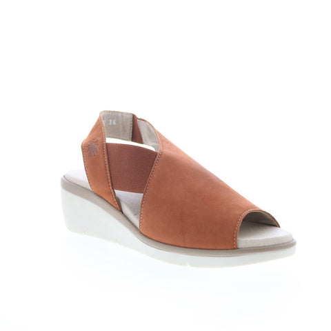 Fly London Nily NILY940FLY-002 Womens Brown Leather Strap Sandals Shoes