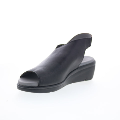 Fly London Nily NILY940FLY-000 Womens Black Leather Strap Sandals Shoes