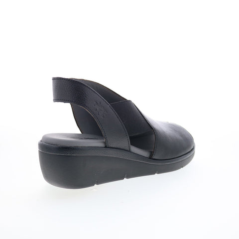 Fly London Nily NILY940FLY-000 Womens Black Leather Strap Sandals Shoes