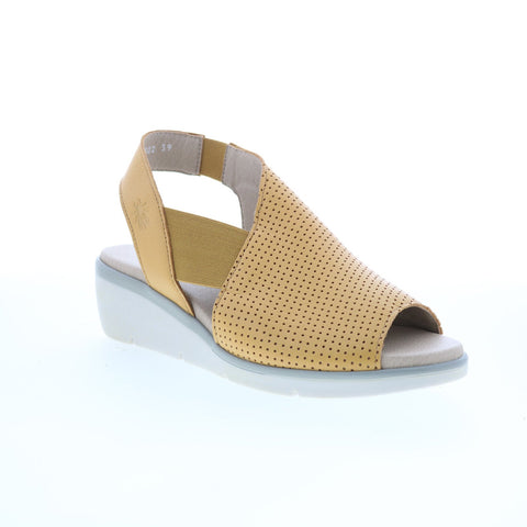 Fly London Nisi NISI066FLY-001 Womens Brown Leather Strap Sandals Shoes