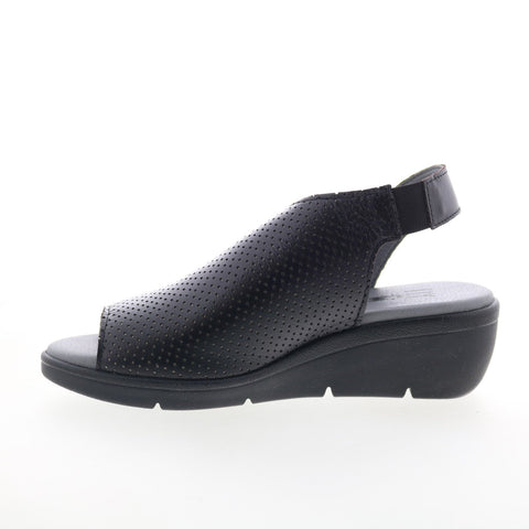 Fly London Nisi NISI066FLY-000 Womens Black Leather Strap Sandals Shoes