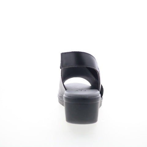 Fly London Nisi NISI066FLY-000 Womens Black Leather Strap Sandals Shoes