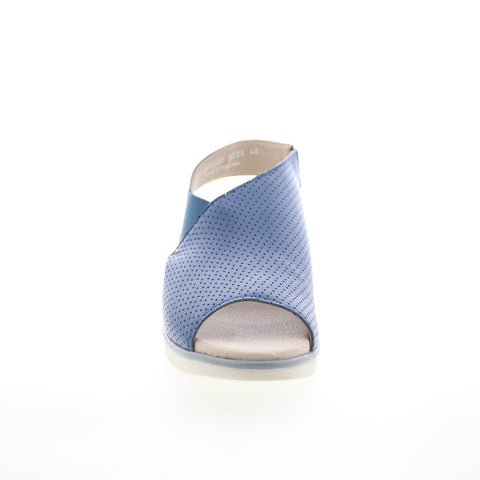 Fly London Nisi NISI066FLY-002 Womens Blue Leather Strap Sandals Shoes
