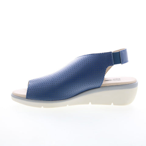 Fly London Nisi NISI066FLY-002 Womens Blue Leather Strap Sandals Shoes