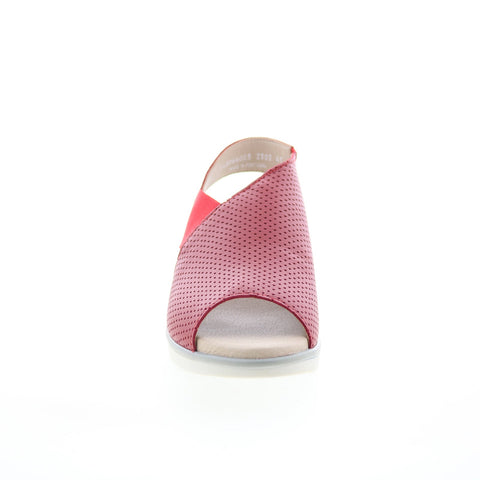 Fly London Nisi NISI066FLY-003 Womens Red Leather Strap Sandals Shoes