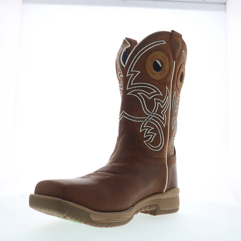 Justin Boots Nitread Waterproof Composite Toe Brown Wide Work & Safety Boots 