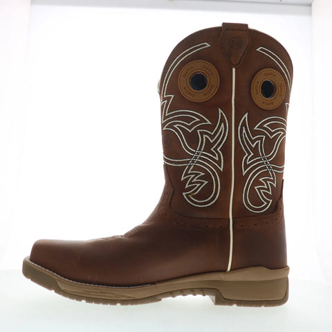 Justin Boots Nitread Waterproof Composite Toe Brown Wide Work & Safety Boots 