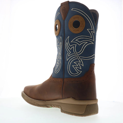 Justin Boots Nitread Waterproof Composite Toe Brown Wide Work & Safety Boots 