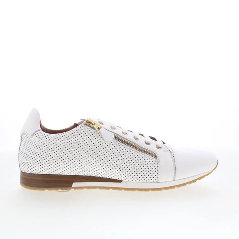 Mezlan Niza 21222 Mens White Leather Lace Up Lifestyle Sneakers Shoes